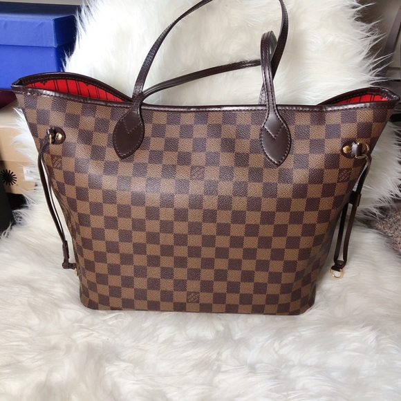 โค๏ธSOLDโค๏ธLOUIS VUITTON Neverfull Damier Ebene MM - Picture 2 of 14